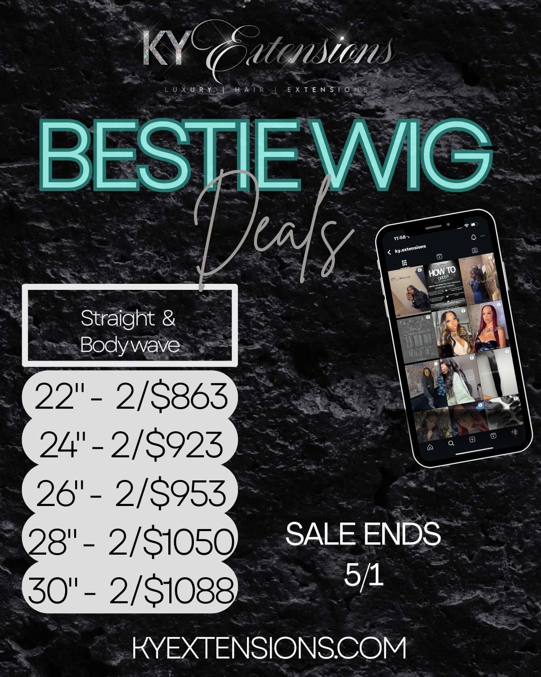 Bestie WIG DEALS